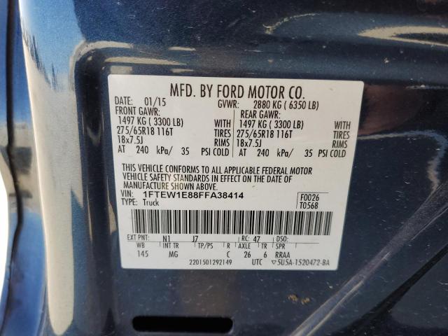 Photo 11 VIN: 1FTEW1E88FFA38414 - FORD F150 SUPER 