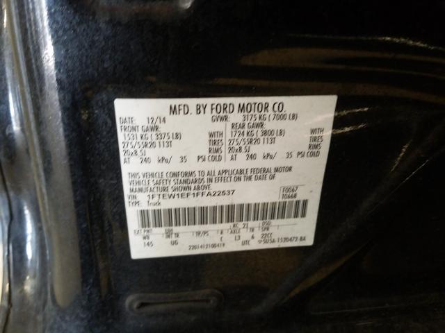 Photo 9 VIN: 1FTEW1EF1FFA22537 - FORD F150 SUPER 