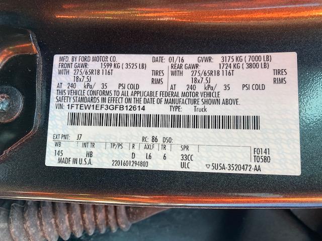 Photo 9 VIN: 1FTEW1EF3GFB12614 - FORD F150 SUPER 