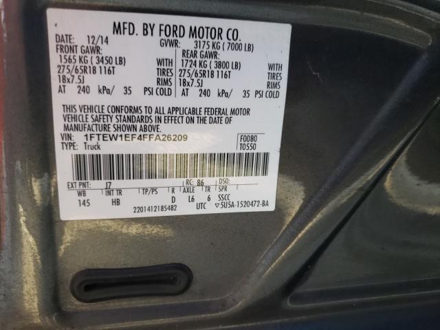 Photo 9 VIN: 1FTEW1EF4FFA26209 - FORD F-150 