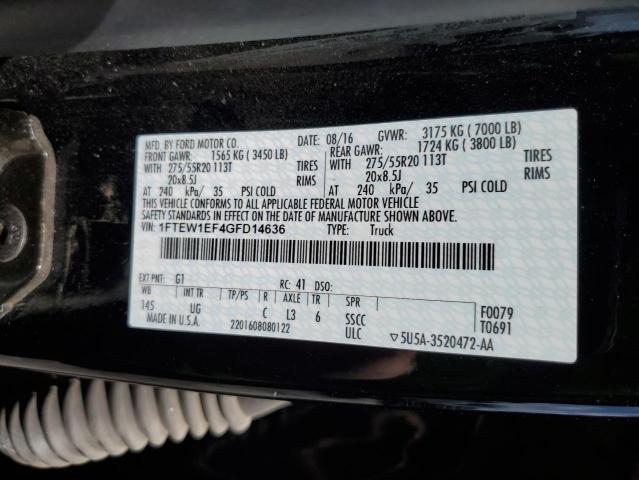 Photo 11 VIN: 1FTEW1EF4GFD14636 - FORD F-150 