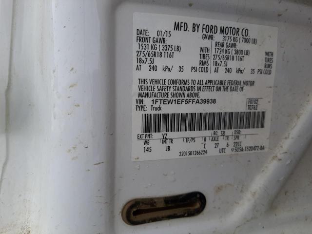 Photo 11 VIN: 1FTEW1EF5FFA39938 - FORD F150 SUPER 