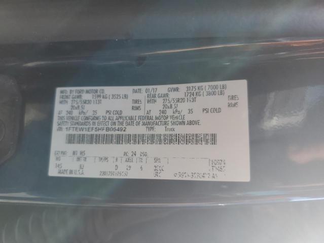 Photo 11 VIN: 1FTEW1EF5HFB06492 - FORD F150 SUPER 