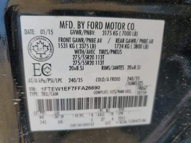 Photo 11 VIN: 1FTEW1EF7FFA26690 - FORD F150 SUPER 