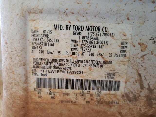 Photo 9 VIN: 1FTEW1EF9FFA39201 - FORD F150 SUPER 