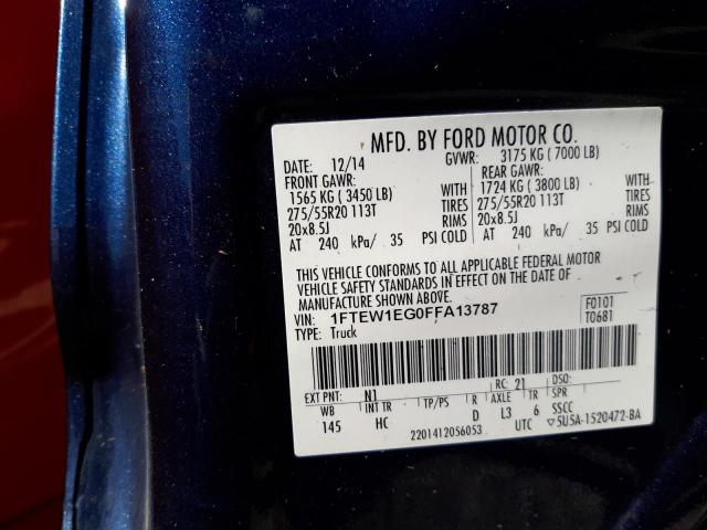 Photo 9 VIN: 1FTEW1EG0FFA13787 - FORD F150 SUPER 