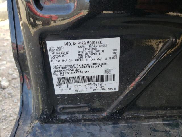 Photo 9 VIN: 1FTEW1EG0FFA54355 - FORD F150 SUPER 