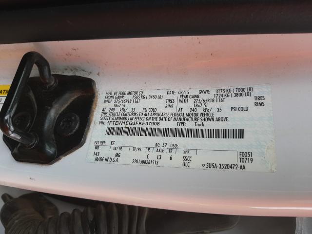 Photo 9 VIN: 1FTEW1EG3FKE37908 - FORD F150 SUPER 