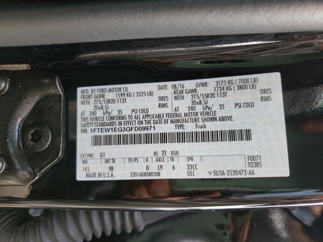 Photo 9 VIN: 1FTEW1EG3GFD09971 - FORD F150 SUPER 