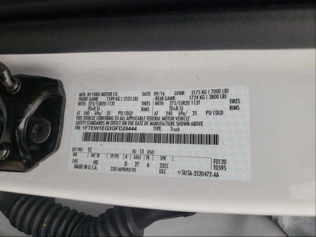 Photo 9 VIN: 1FTEW1EG3GFD29444 - FORD F150 SUPER 