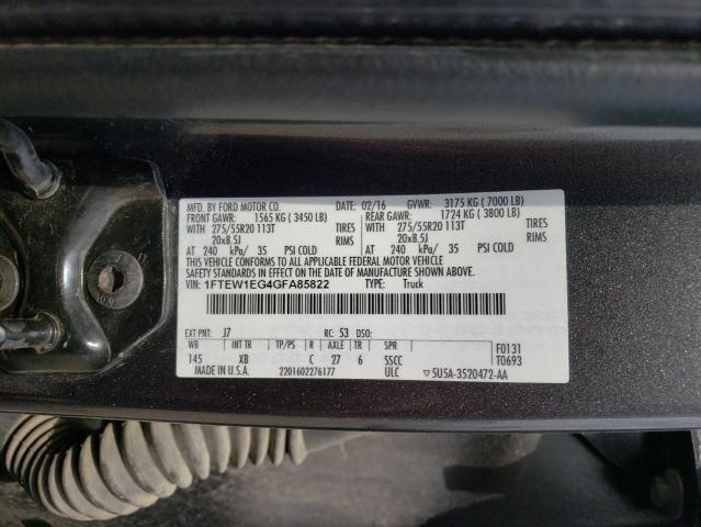 Photo 11 VIN: 1FTEW1EG4GFA85822 - FORD F150 SUPER 