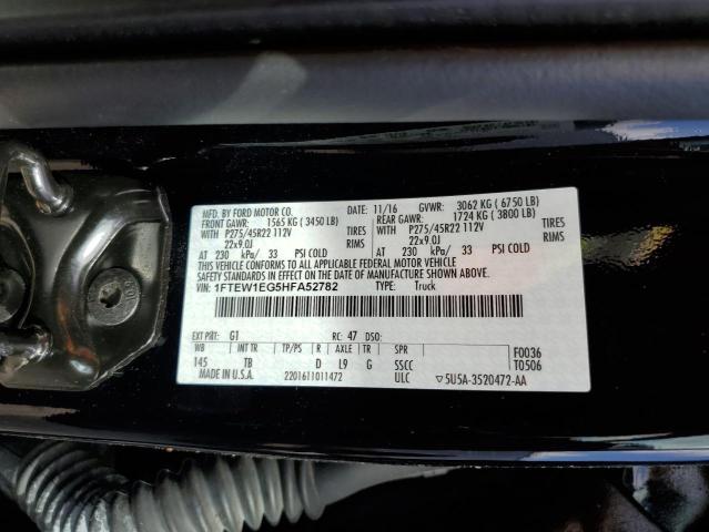 Photo 9 VIN: 1FTEW1EG5HFA52782 - FORD F150 SUPER 