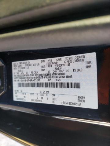 Photo 9 VIN: 1FTEW1EG7GFA63216 - FORD F150 SUPER 