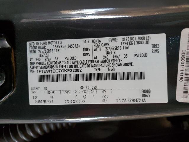 Photo 12 VIN: 1FTEW1EG7GKE32082 - FORD F150 SUPER 