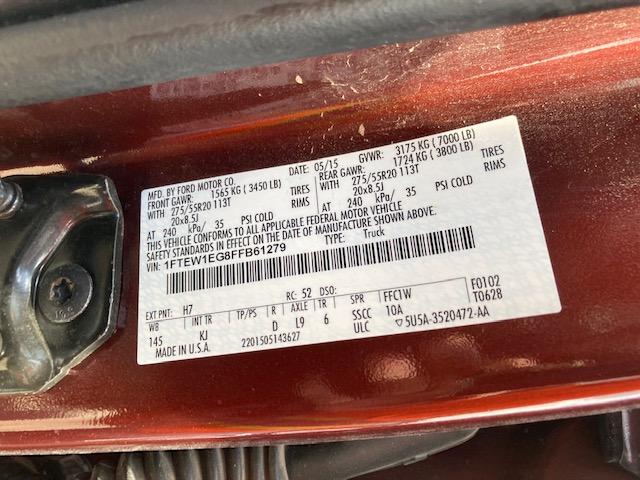 Photo 9 VIN: 1FTEW1EG8FFB61279 - FORD F150 SUPER 