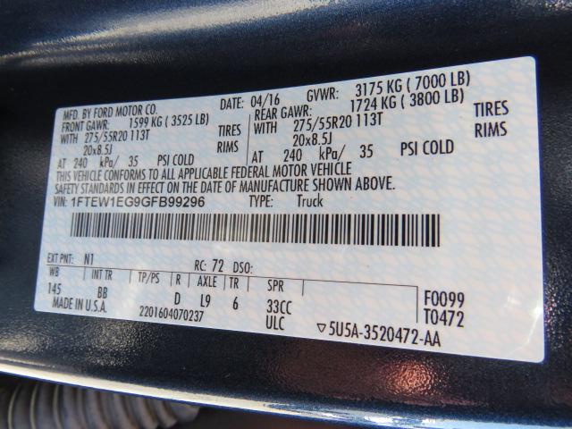 Photo 9 VIN: 1FTEW1EG9GFB99296 - FORD F150 SUPER 