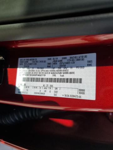 Photo 11 VIN: 1FTEW1EGXKFA92119 - FORD F150 SUPER 