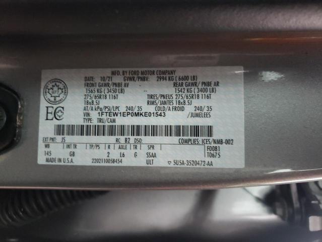 Photo 11 VIN: 1FTEW1EP0MKE01543 - FORD F150 SUPER 