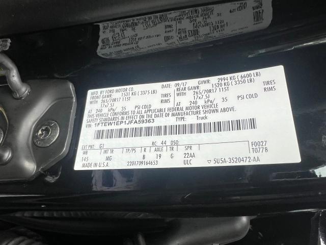 Photo 9 VIN: 1FTEW1EP1JFA59363 - FORD F150 SUPER 