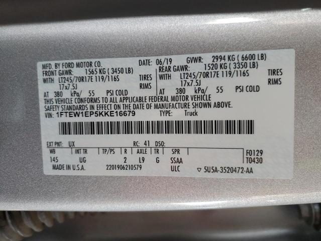 Photo 11 VIN: 1FTEW1EP5KKE16679 - FORD F-150 