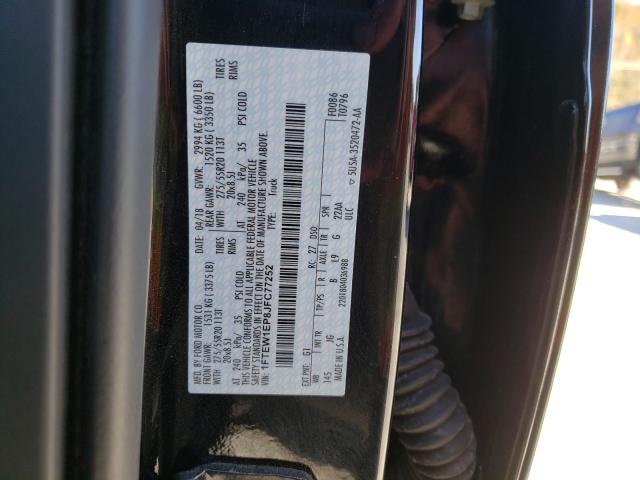 Photo 9 VIN: 1FTEW1EP8JFC77252 - FORD F150 SUPER 