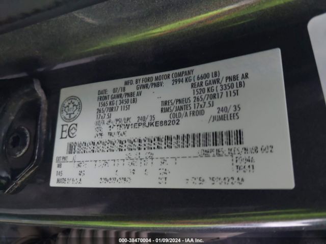 Photo 8 VIN: 1FTEW1EP8JKE88202 - FORD F-150 