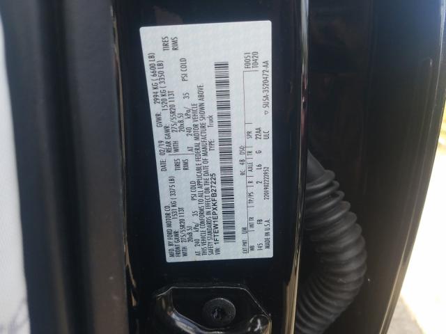 Photo 9 VIN: 1FTEW1EPXKFB27225 - FORD F150 SUPER 