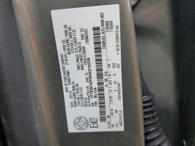 Photo 11 VIN: 1FTEW1EPXKKD10339 - FORD F150 SUPER 