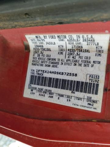 Photo 12 VIN: 1FTEX14H0SKB72558 - FORD F150 