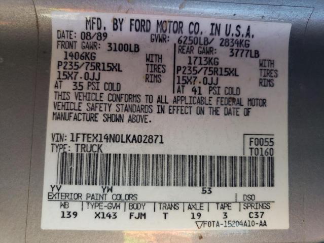 Photo 12 VIN: 1FTEX14N0LKA02871 - FORD F150 