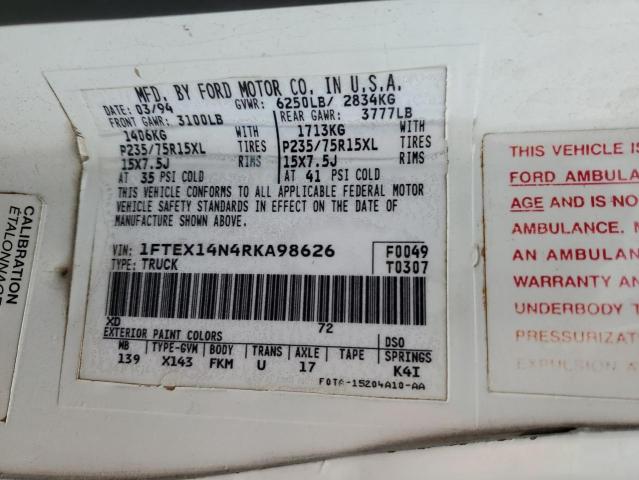 Photo 11 VIN: 1FTEX14N4RKA98626 - FORD F150 