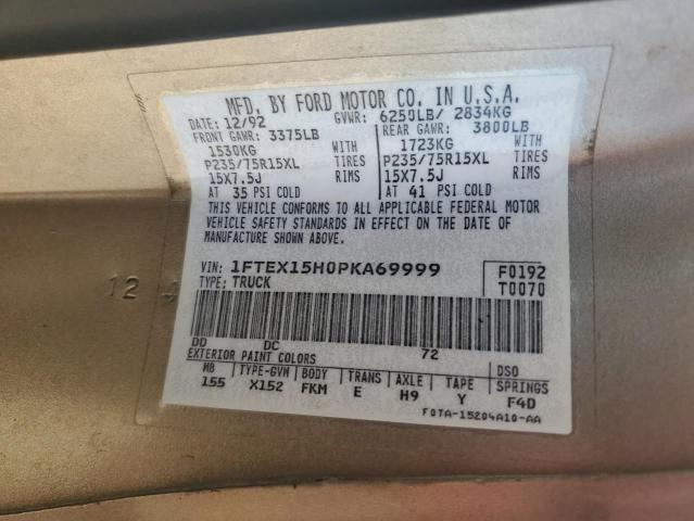 Photo 11 VIN: 1FTEX15H0PKA69999 - FORD F150 