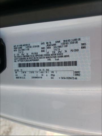 Photo 9 VIN: 1FTEX1CB3JKF06061 - FORD F-150 