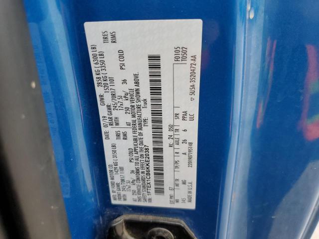 Photo 11 VIN: 1FTEX1CB6KKE20387 - FORD F150 SUPER 