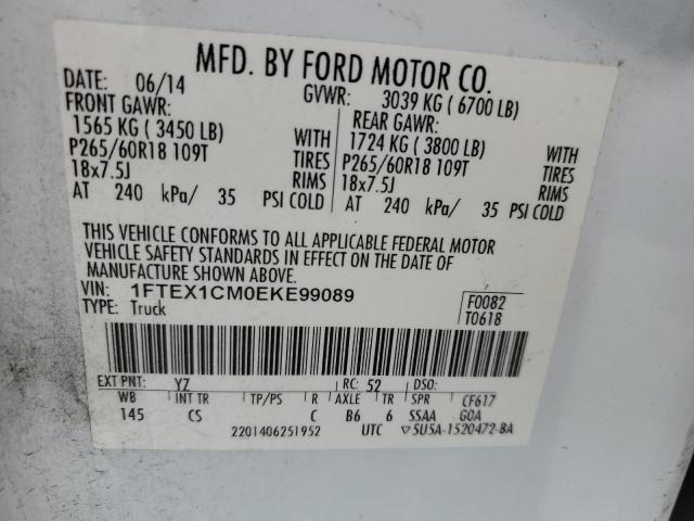 Photo 11 VIN: 1FTEX1CM0EKE99089 - FORD F150 SUPER 