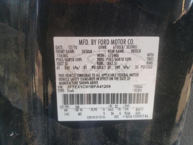 Photo 9 VIN: 1FTEX1CM1BFA41209 - FORD F150 SUPER 