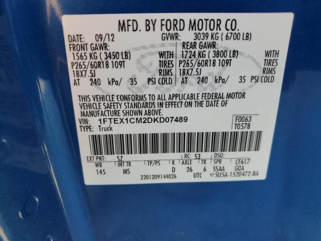 Photo 11 VIN: 1FTEX1CM2DKD07489 - FORD F150 SUPER 