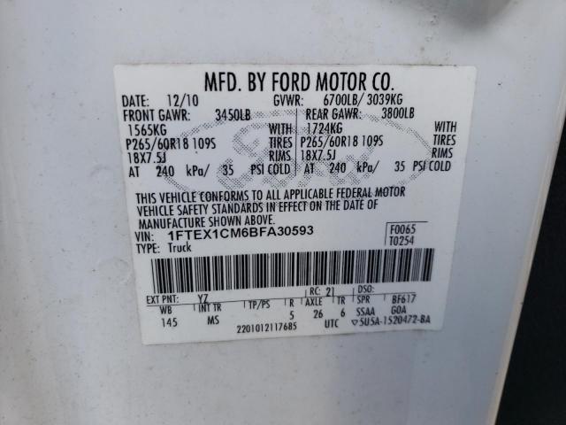 Photo 11 VIN: 1FTEX1CM6BFA30593 - FORD F-150 