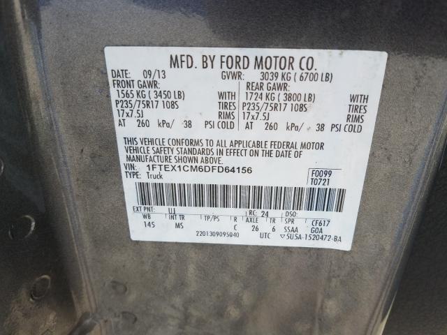 Photo 9 VIN: 1FTEX1CM6DFD64156 - FORD F150 SUPER 