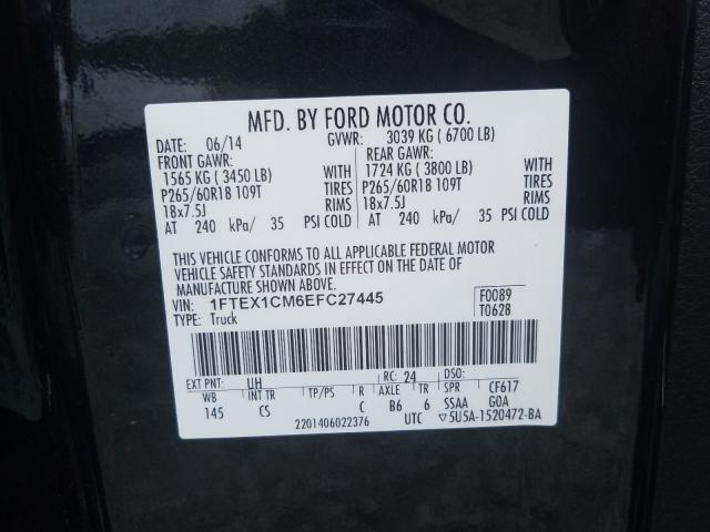 Photo 9 VIN: 1FTEX1CM6EFC27445 - FORD F150 SUPER 