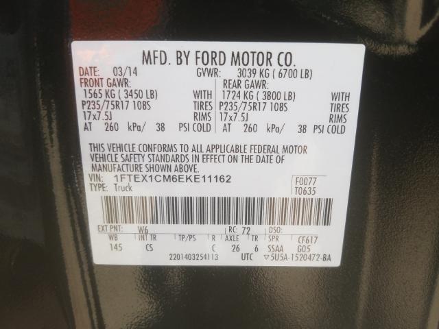 Photo 9 VIN: 1FTEX1CM6EKE11162 - FORD F150 SUPER 