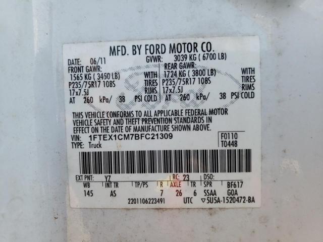 Photo 9 VIN: 1FTEX1CM7BFC21309 - FORD F150 SUPER 