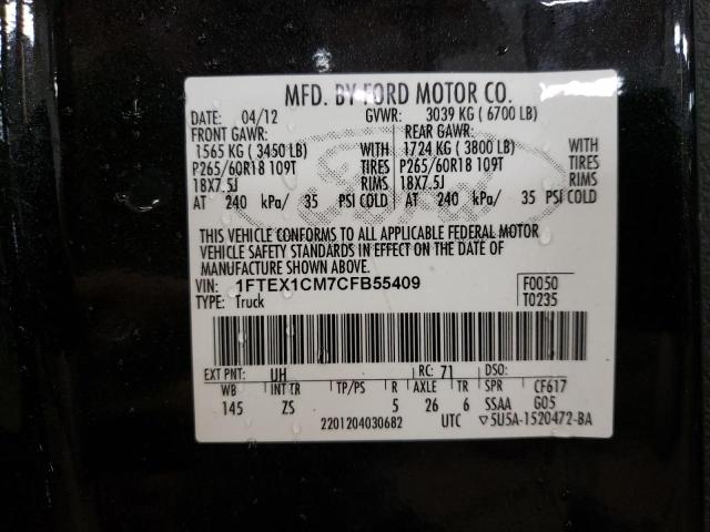 Photo 11 VIN: 1FTEX1CM7CFB55409 - FORD F150 SUPER 