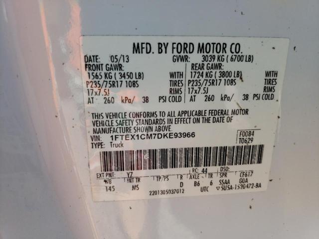 Photo 11 VIN: 1FTEX1CM7DKE93966 - FORD F150 SUPER 