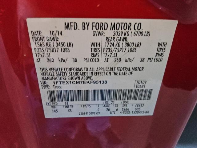 Photo 11 VIN: 1FTEX1CM7EKF95138 - FORD F150 SUPER 