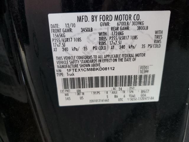 Photo 12 VIN: 1FTEX1CM8BKD08112 - FORD F150 SUPER 