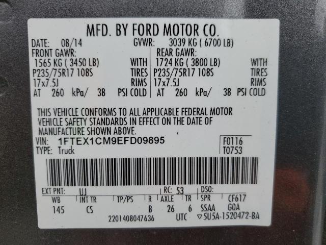 Photo 11 VIN: 1FTEX1CM9EFD09895 - FORD F-150 