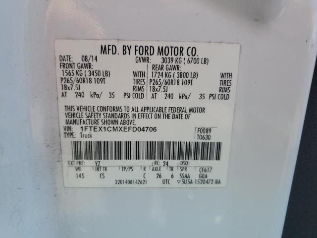 Photo 11 VIN: 1FTEX1CMXEFD04706 - FORD F150 SUPER 