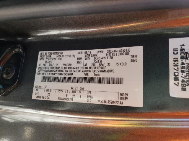 Photo 9 VIN: 1FTEX1CP1GKF53268 - FORD F150 SUPER 