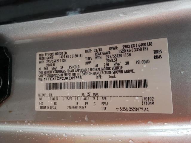 Photo 9 VIN: 1FTEX1CP2JKE05766 - FORD F150 SUPER 